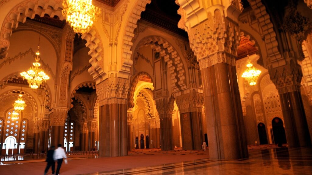 hassan mosque from inside